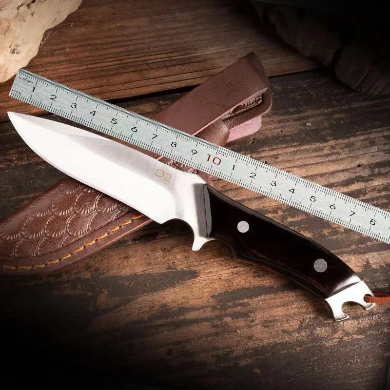 Нож карманный из черного дерева с лезвием D2 миниатюрный Мультитул в швейцарском