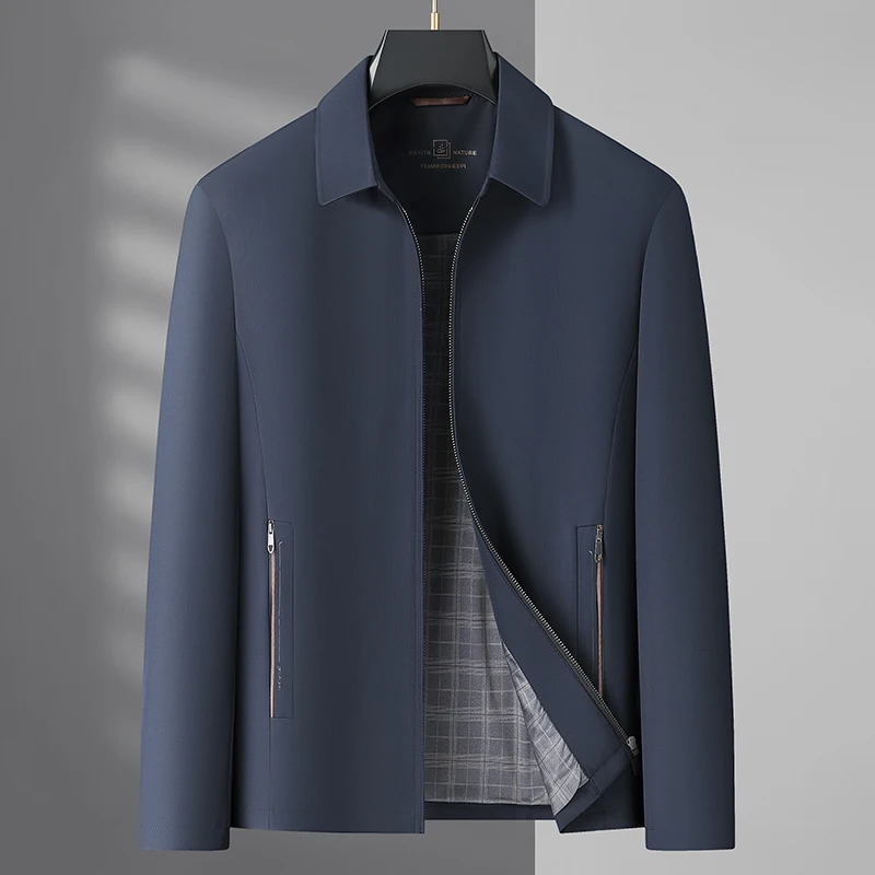 Мужская Весенне-осенняя Однотонная Куртка Повседневная Универсальная