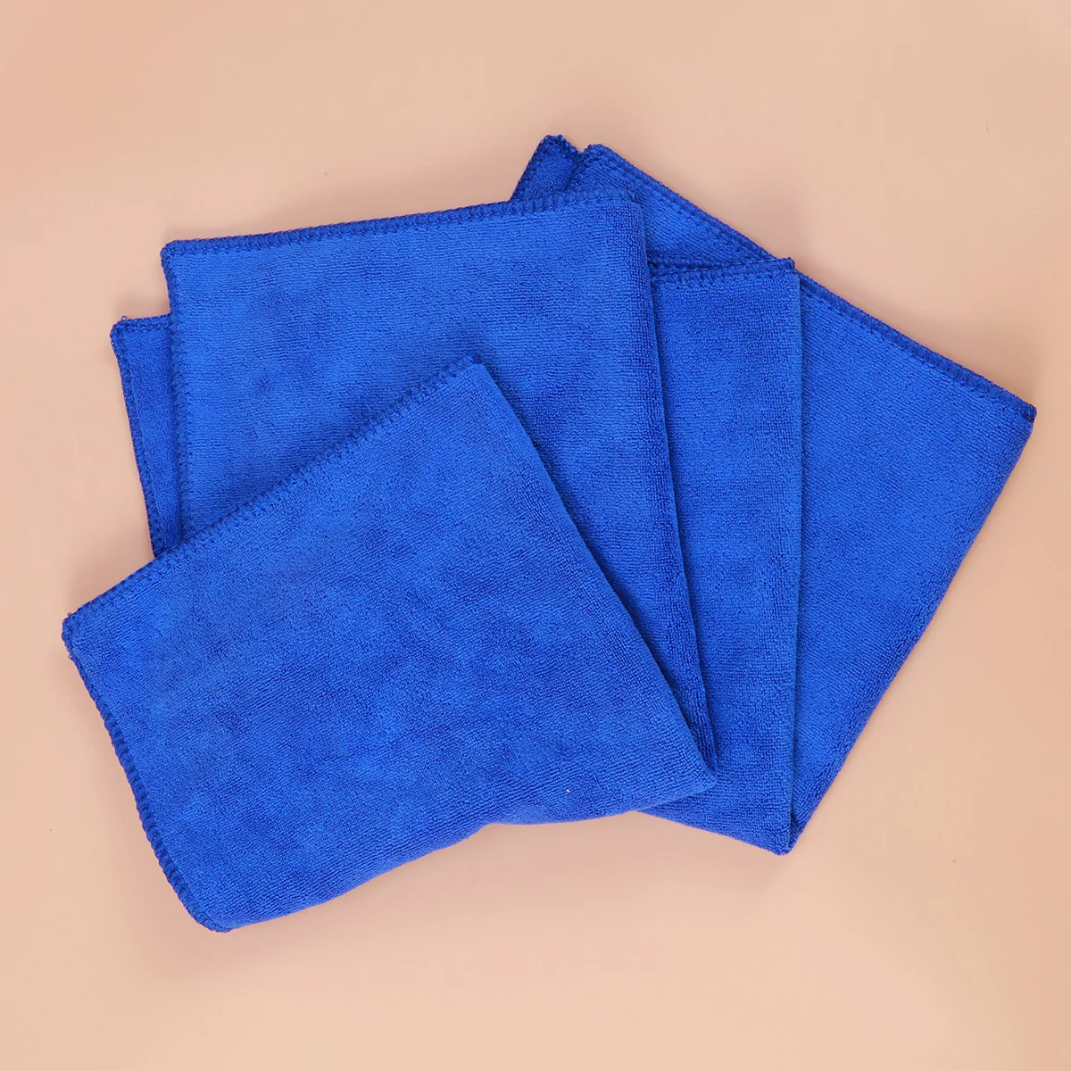 

2pcs Dry Towels Cleaning Towela Wash Cloth Car Washing Fabric Wax Polishing Nano Microfiber Car Wash Towel - 40x40cm (Blue)