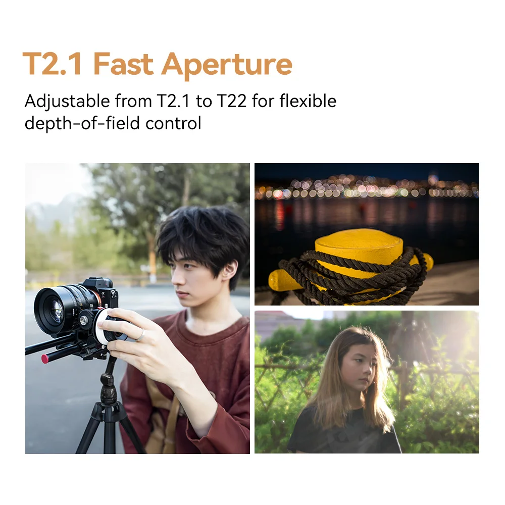 Фото Объектив TTArtisan 85mm T2.1 Full Frame Cine Prime с двойным мягким боке-эффектом и плавной регулировкой диафрагмы для Canon RF, Sony E, Nikon Z, L №4