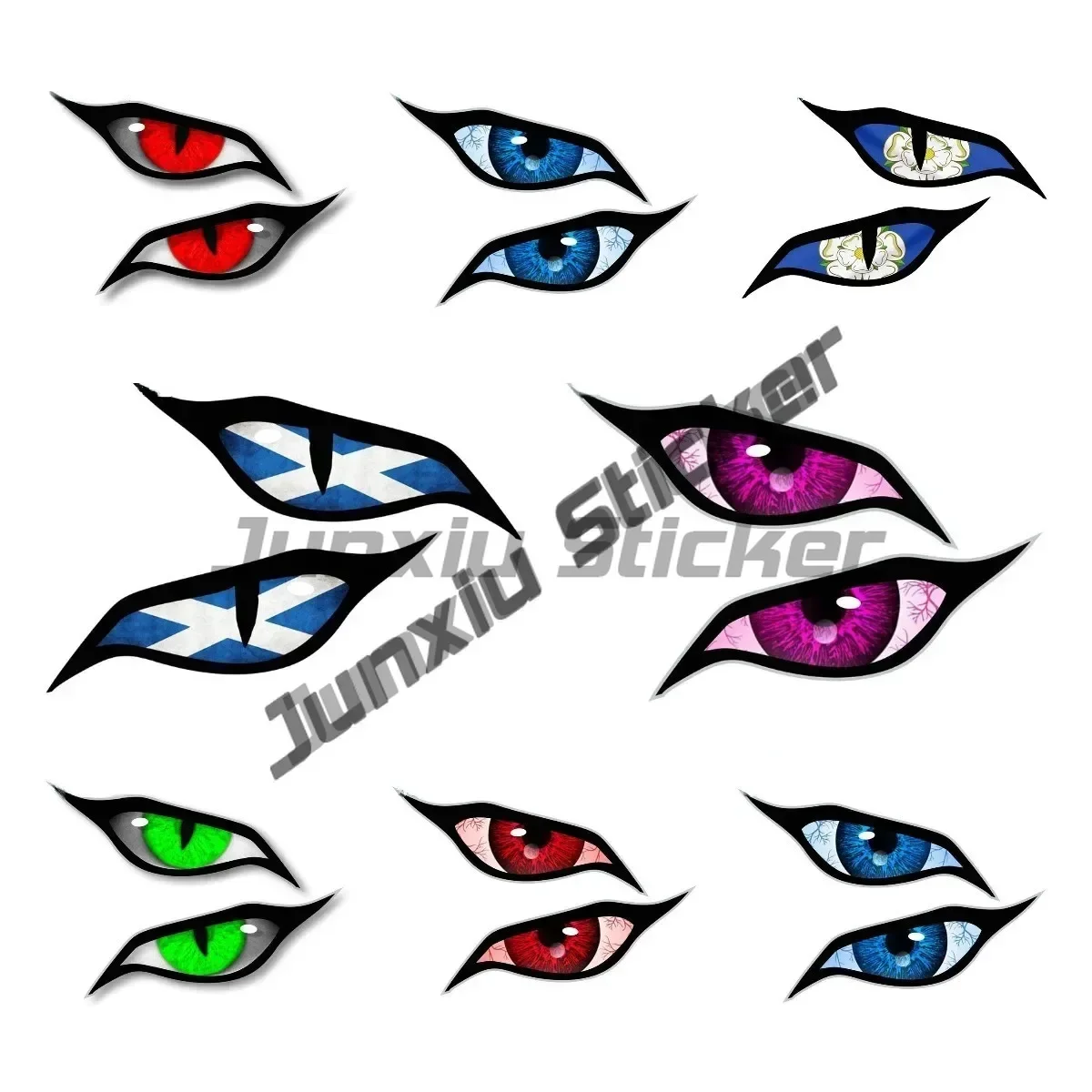 Креативная наклейка серии Zombie красная/желтая от сглаза ПВХ крышка царапины