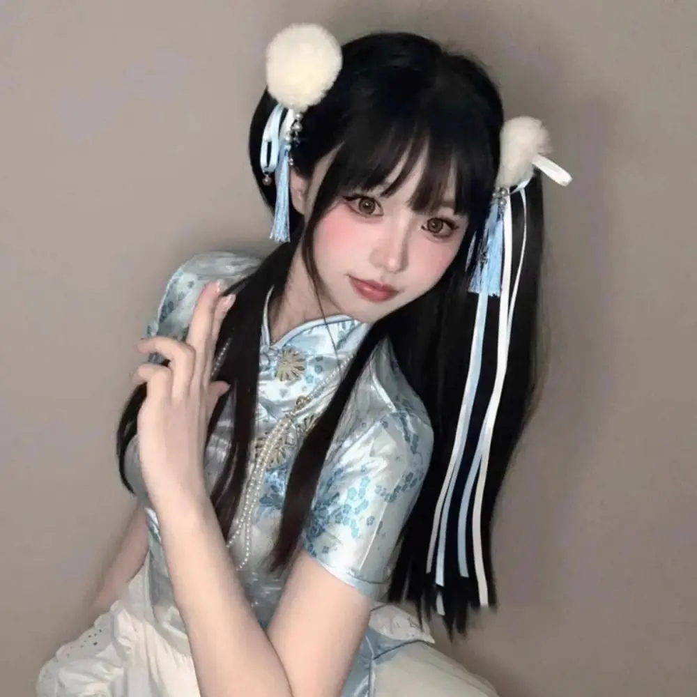 Тканевый зажим для волос Chun-Li заколки с кисточками заколка кисточкой и бантом