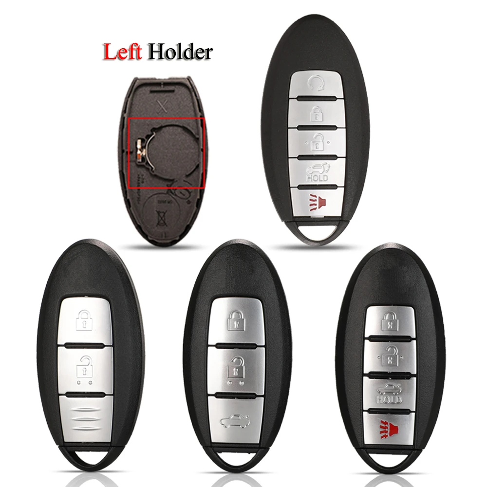 

jingyuqin Remote Smart Key Shell Case For Nissan Sunny ALTIMA MAXIMA Murano Versa Teana Sentra Rogue 2/3/4/5 Buttons