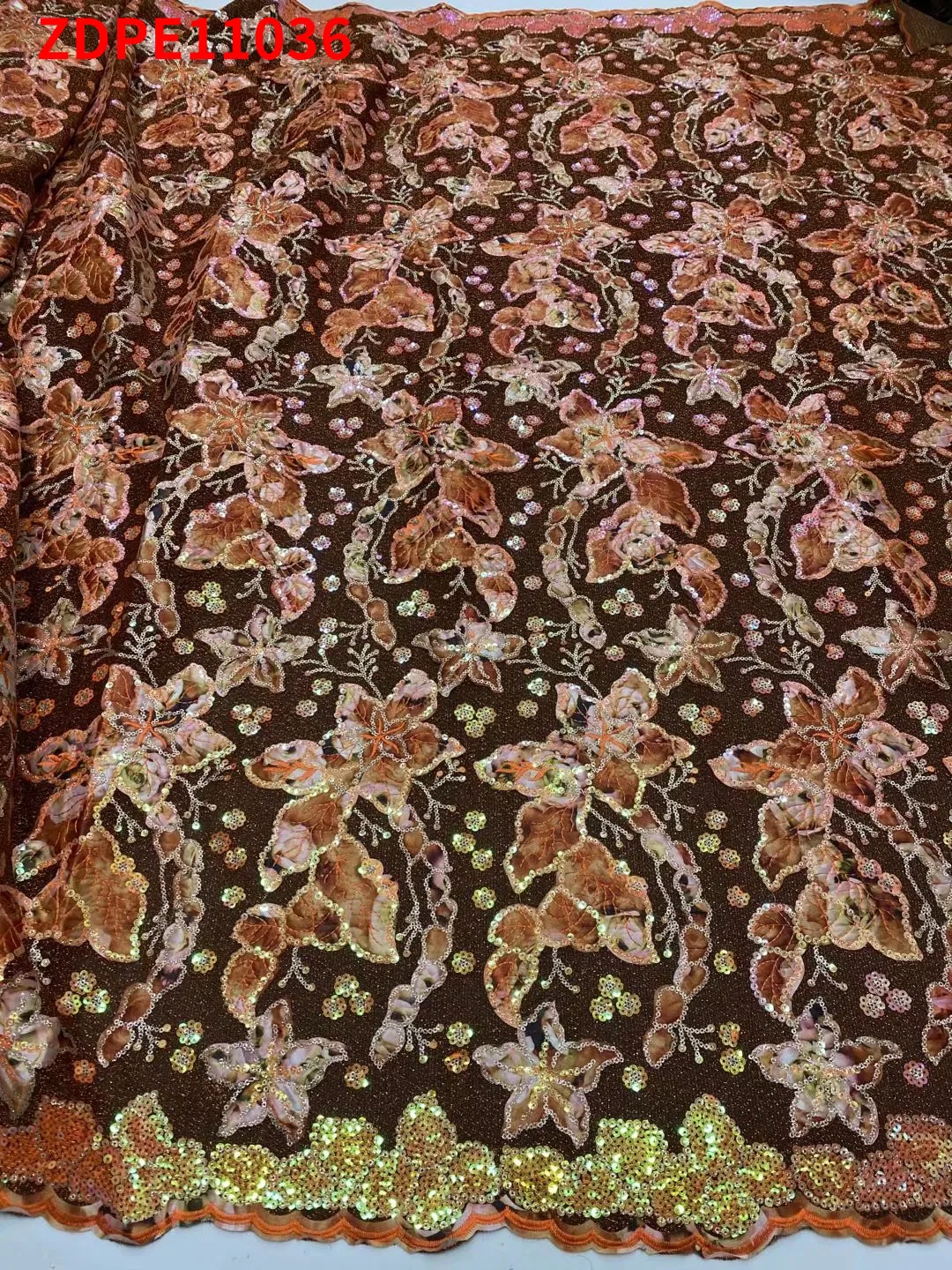 

2022 Original African Beads Clothes Textiles Gorgeous ​Nigerian Tulle Lace Bridal Fabric ZDPE11036