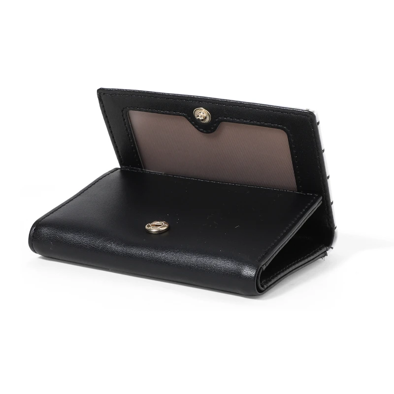 

Brand Designer Cute bear Small Three Fold Wallets For Women Soft PU Leather Card Holder Purse Ladies Fashion Purses Female
