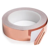 10 meters single side conductive copper foil tape strip adhesive emi shielding heat resist tape 30mm 35mm 40mm 45mm 50mm