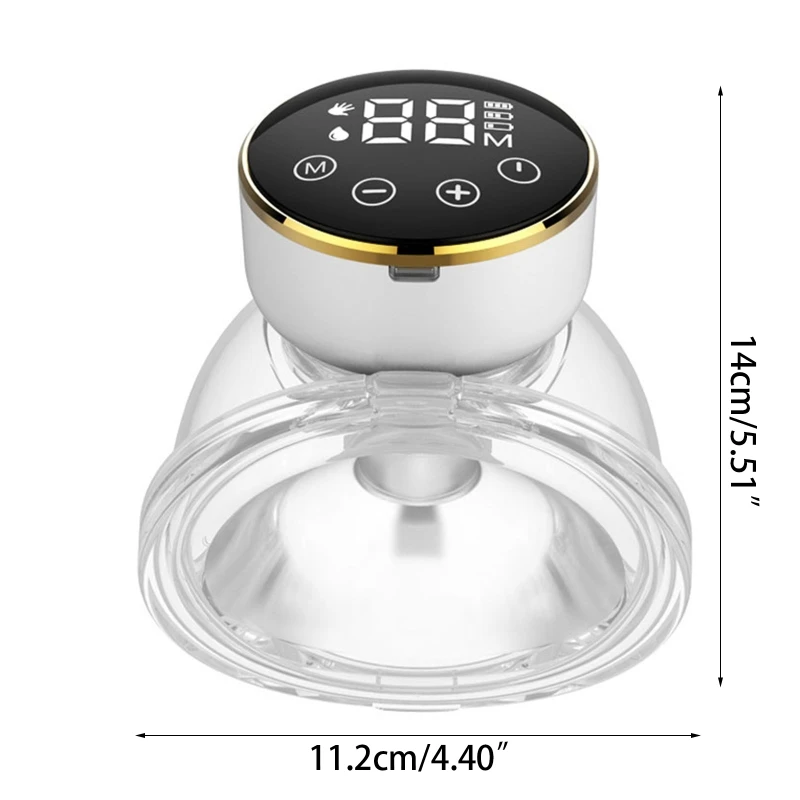 

Wearable Breast Pump Hand Free Electric Milk Collector Breastfeeding Extractor