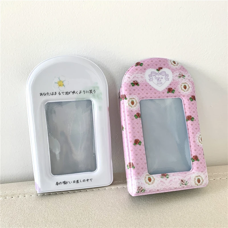 

Фотоальбом INS с пряжкой, книга с квадратным отверстием для коллекции, с изображением звезд, в стиле кпоп-идол, держатель для карт и фотографи...