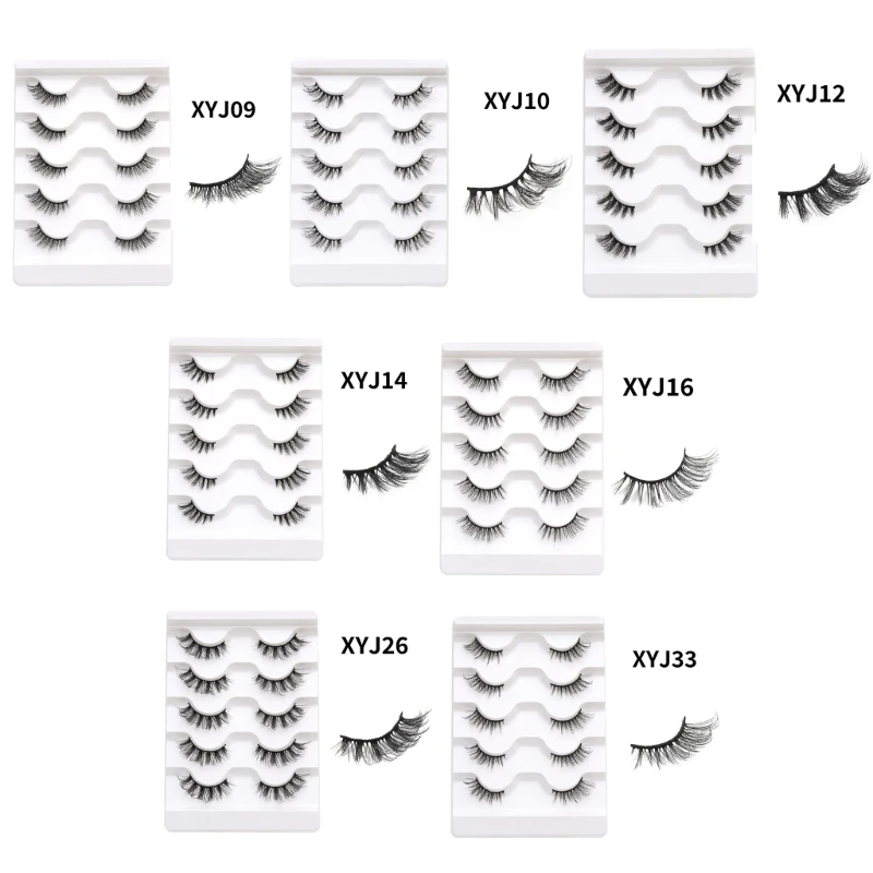 

Накладные ресницы, натуральный вид, угловые ресницы, наполовину ресницы, Короткие ресницы Wispy Accent D2TA