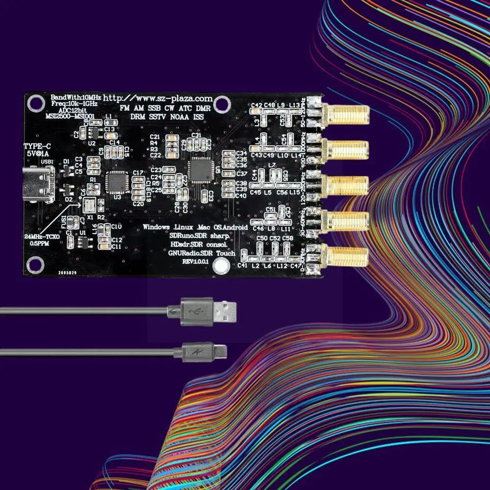 

RSP1 Msi2500 Msi001 Simplified SDR Reciver 10kHz-1GHz Circuit Radio DIY Moudle Accessories Amateur Electronic Receiving L5T4