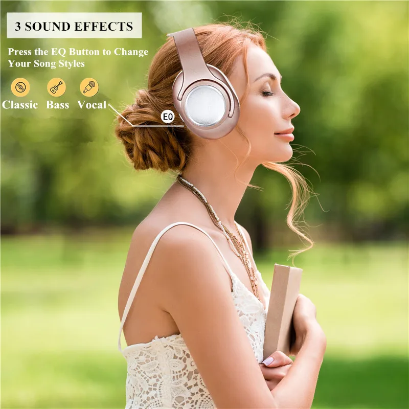 Фото Беспроводные наушники SODO MH-10 2 в 1, Hi-Fi стерео Bluetooth-совместимые наушники-вкладыши 5,0 с микрофоном, поддержка TF/FM №2