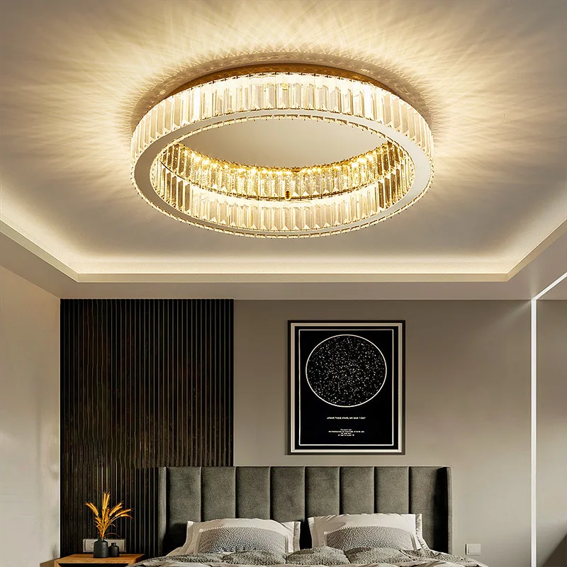 

Nordic LED Crystal Ceiling Light Modern Luxury Living Room Decoration Hotel Dining Room Restaurant Kitchen Bedroom Lamp Lighting
