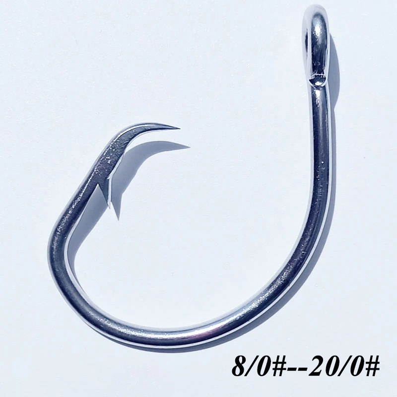 20pcs/lot Sea Fishing Hook Circle hook Assist Hook Big Game Fishing Hook Stainless Steel Lure Hook Fishing Accessories