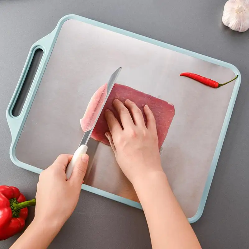 

Defrosting Tray for Frozen Meat Double-Sided Anti-Overflow Non-Stick Thawing Plate Dangling Thawing Plate with Handle Space