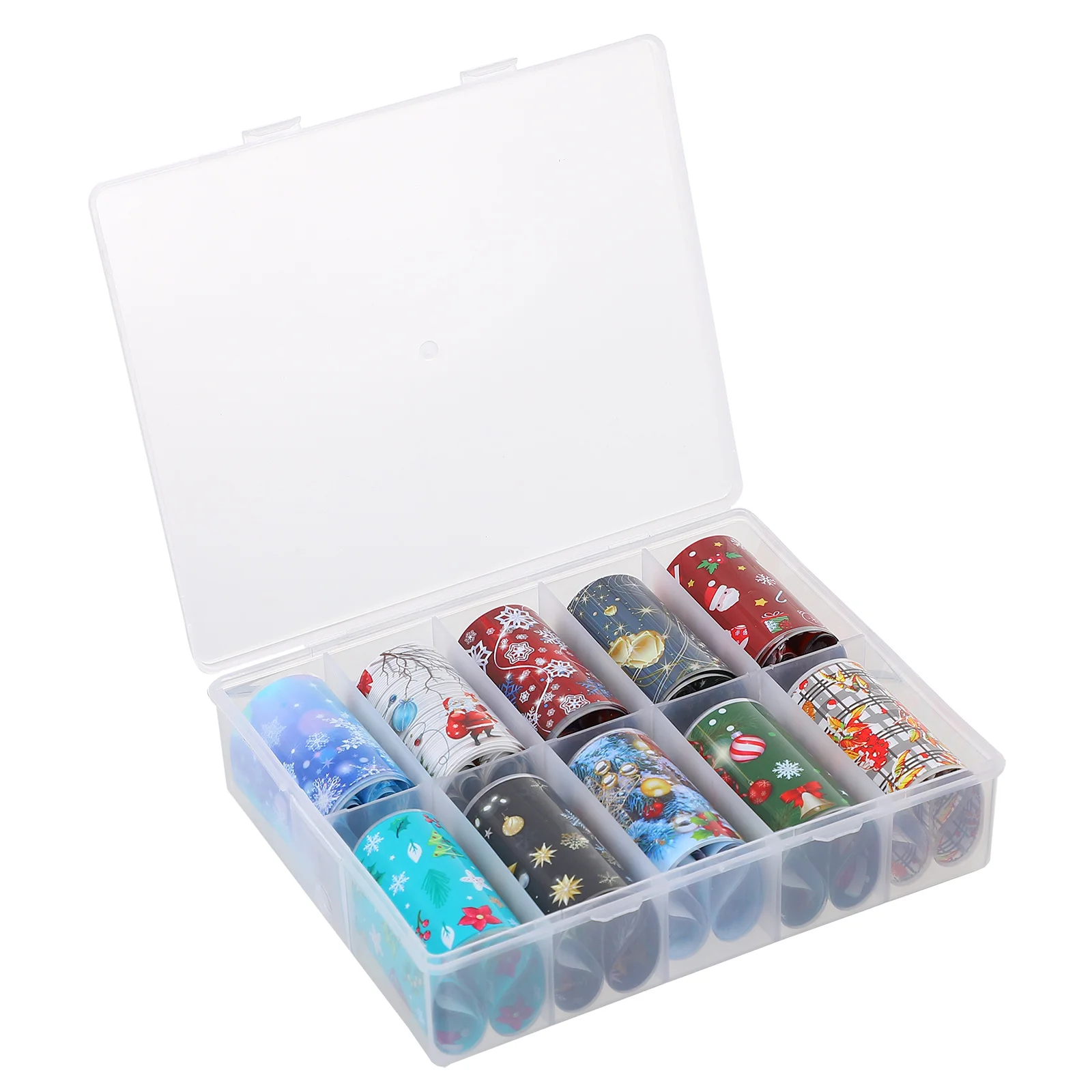 

Nail Stickers Christmasfoil Transfernails Wraps Rolls Wintersnowflakesticker