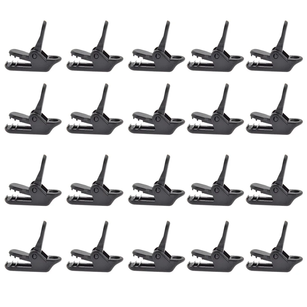 

Outdoor Camping 20x Awning Clips 3.3 Cm*1.0 Cm*1.3 Cm ABS Alligator Awning Camping Clip Clips Fixed Hiking High Quality