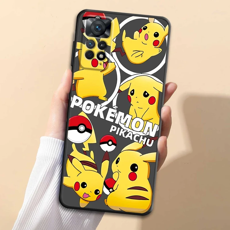 

Pokemon Pikachu Squirtle Anime Cover Case For Xiaomi Redmi Note 9S 8 9 10 11 12 4G 5G Pro 10Pro NOTE11 10S 11T 8T 11s NOTE12