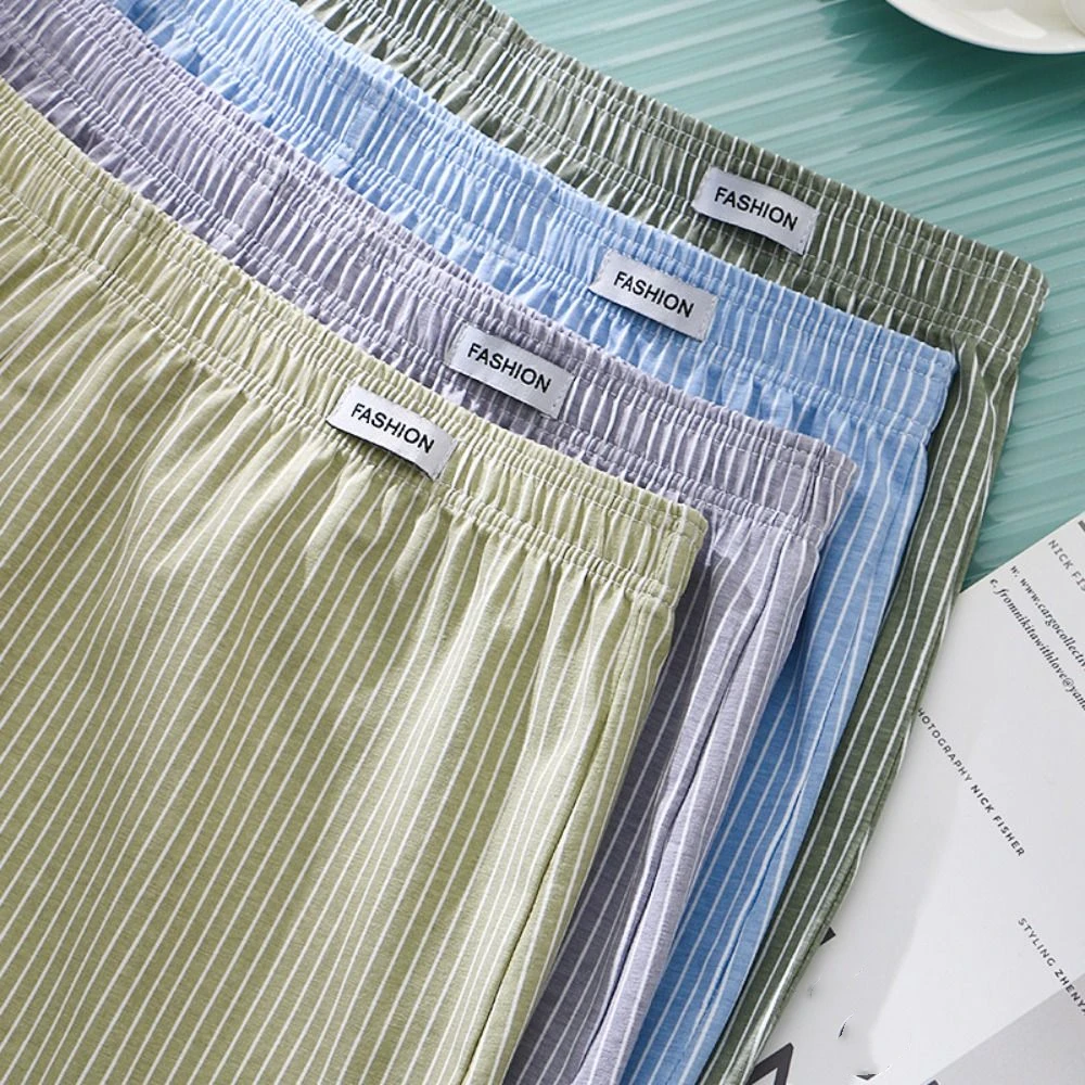 Удобные мешковатые мужские трусы-боксеры дышащие свободные шаровары нижнее