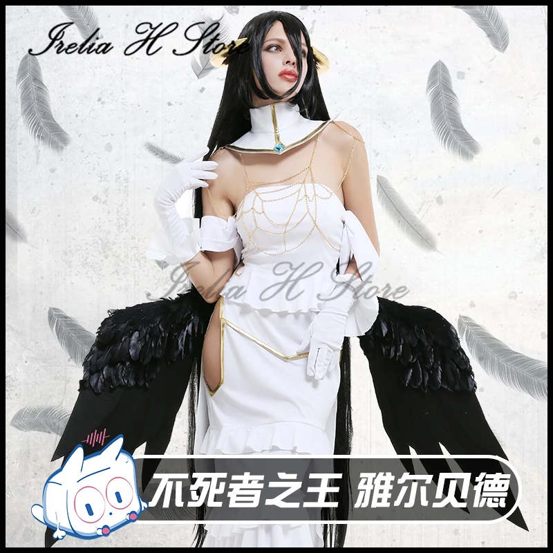 Irelia H Store персонаж аниме OVERLORD Albedo платье для косплея белое женщин | Тематическая