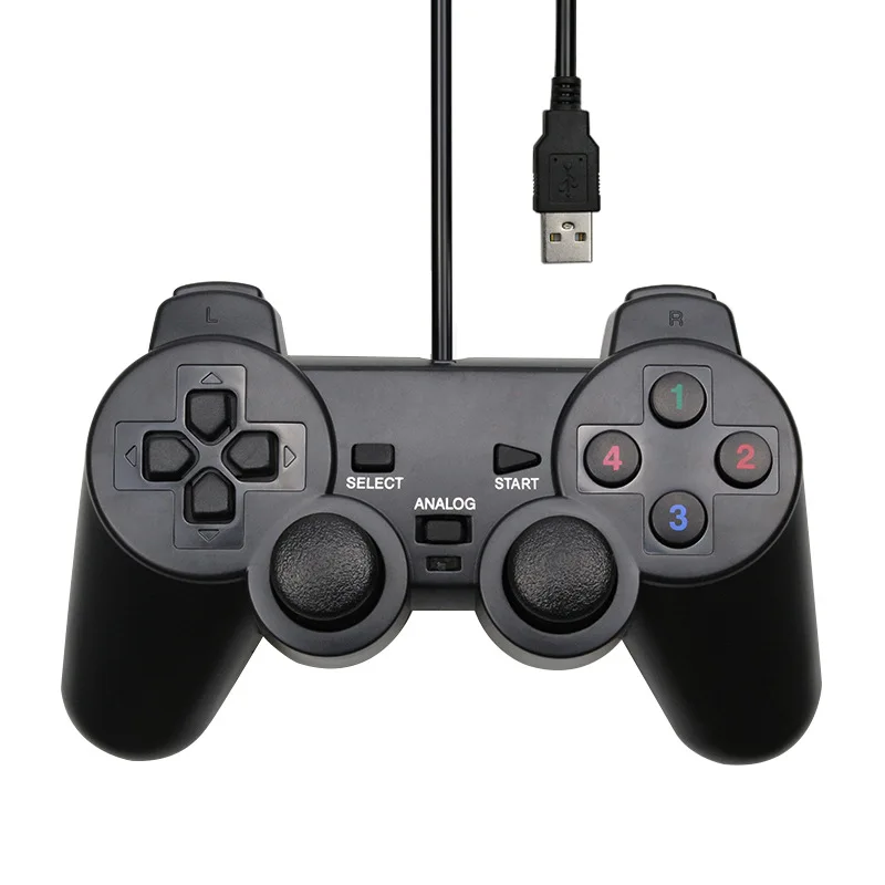 

Wired USB PC Game Controller for WinXP/Win7/Win8/Win10 for PC Computer Laptop Black Gamepad Joystick Game Controller