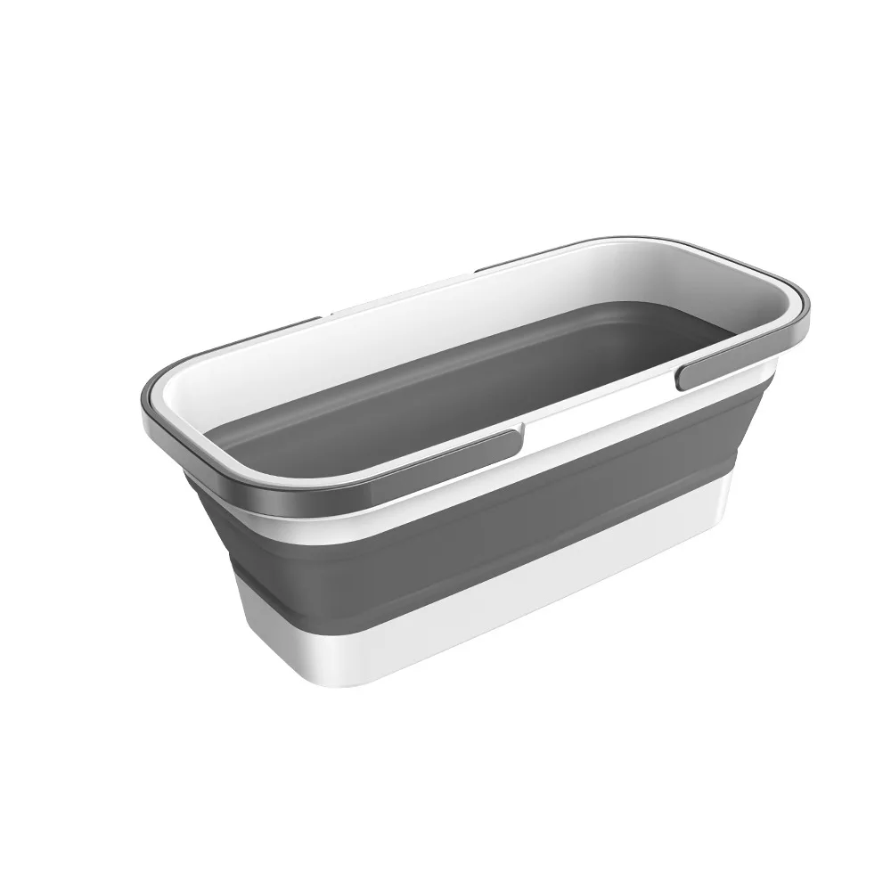 

Silicone folding mop bucket
