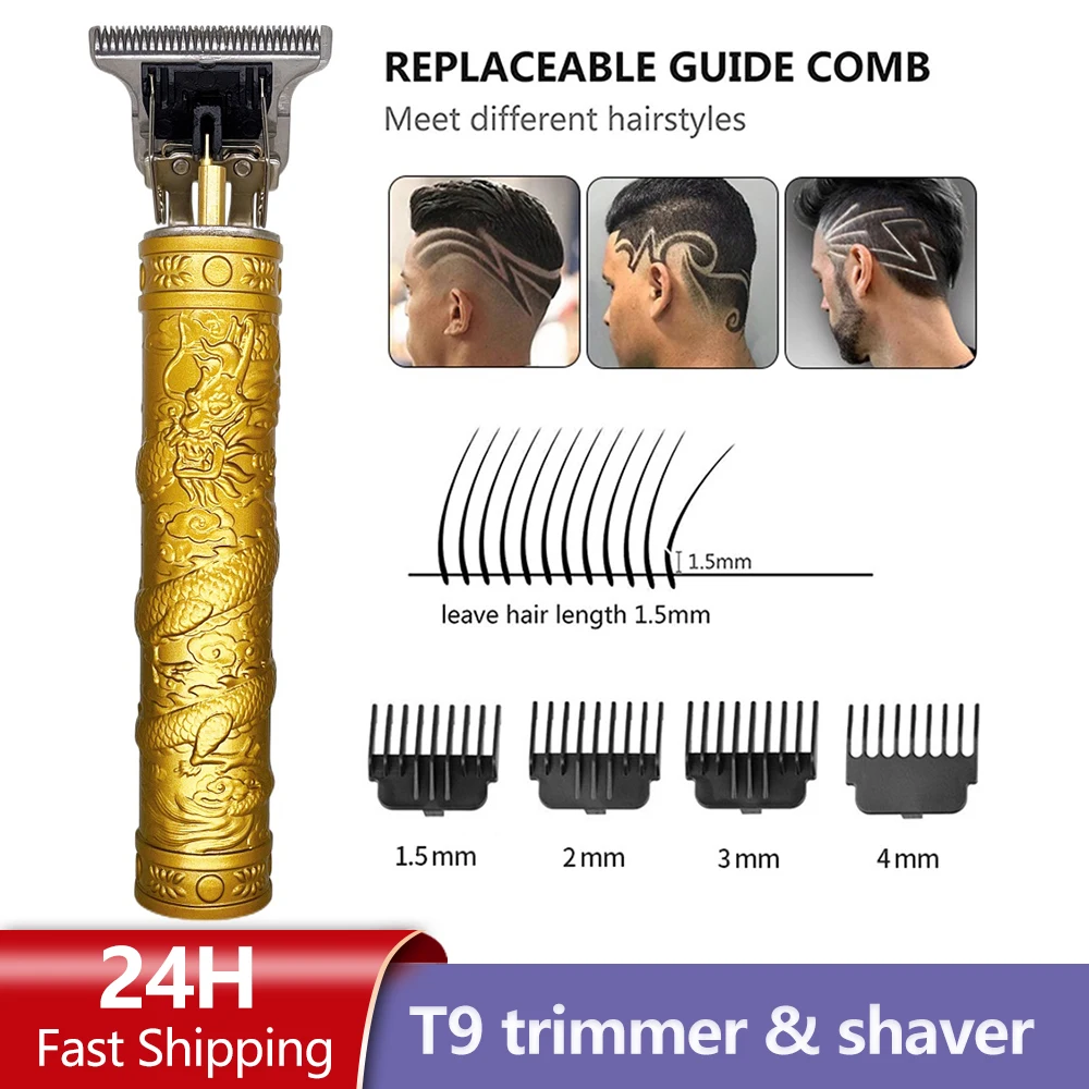 

T9 Electric Shaver Trimmer Oil Head Knife Engraving Mark Charging Shaver Pubic Hair Clipper Neuk Machine for Women Barber Men's