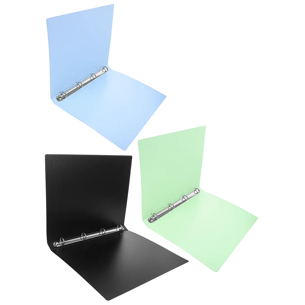 

3 Pcs Sheet Music Four Hole Folder Student Plastic Folders Pp Loose Leaf Protector