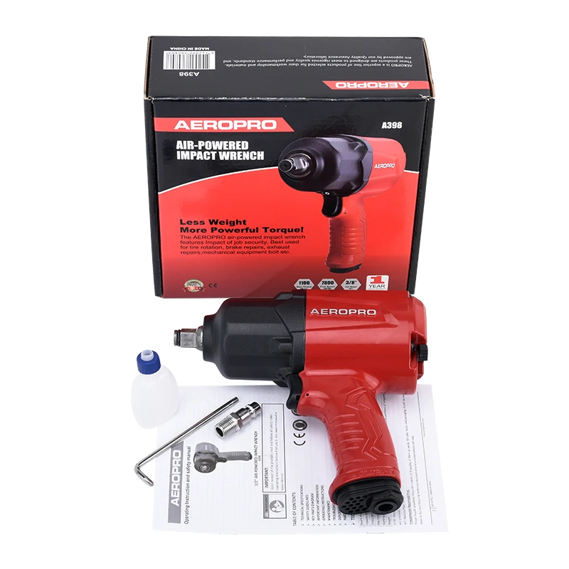 AEROPRO 1/2-Inch Air Impact Wrench High Torque Up to 1100ft-lbs Design Pneumatic Impact Gun