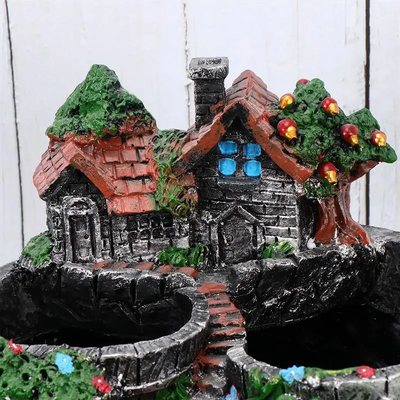 Домик из полимерной глины украшение держатель для суккулентов цветочный горшок