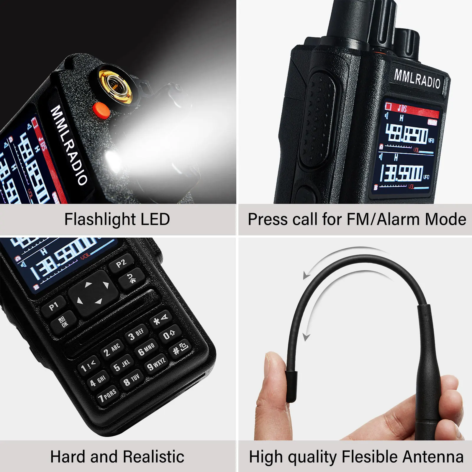 Uhf Vhf Two Way Cb Radio FRS PMR446 GPS 6 Bands 256CH Long Range Device Air Band Full Band Police Scanner Marine Walkie Talkie