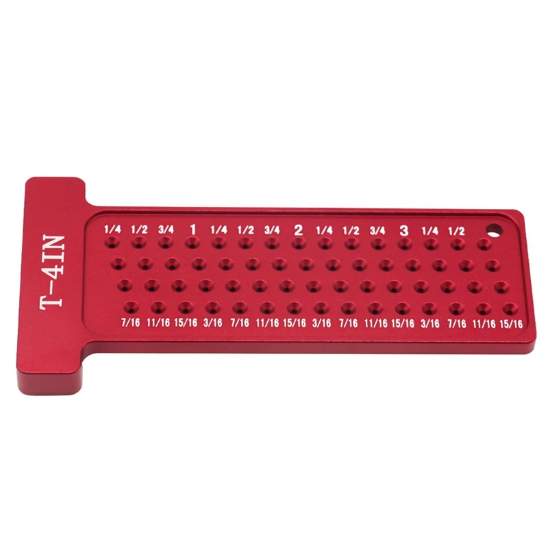 

1 PCS Aluminum Alloy Hole Positioning Scribing Gauge Measuring Tool Imperial Marking T-Rule
