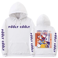 anime fooly cooly double sided print hoodie flcl haruko vespa black hoodies men women cartoon oversized manga loose sweatshirt