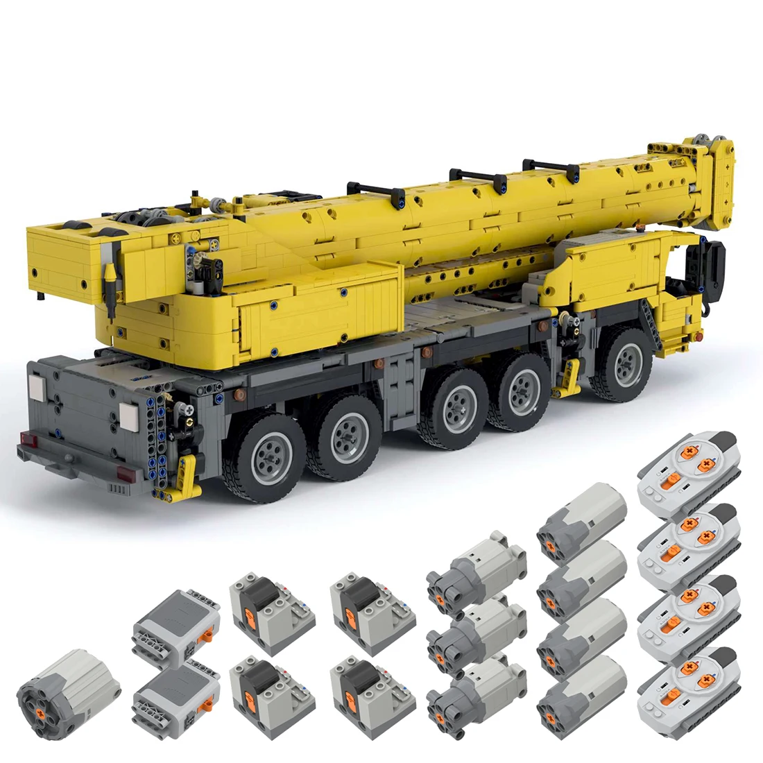

MOC-86030 Dynamic Version 8Motor Technology MOC Mobile 5Bridge Crane Model 4190 Parts Blocks Set By Mitx2529
