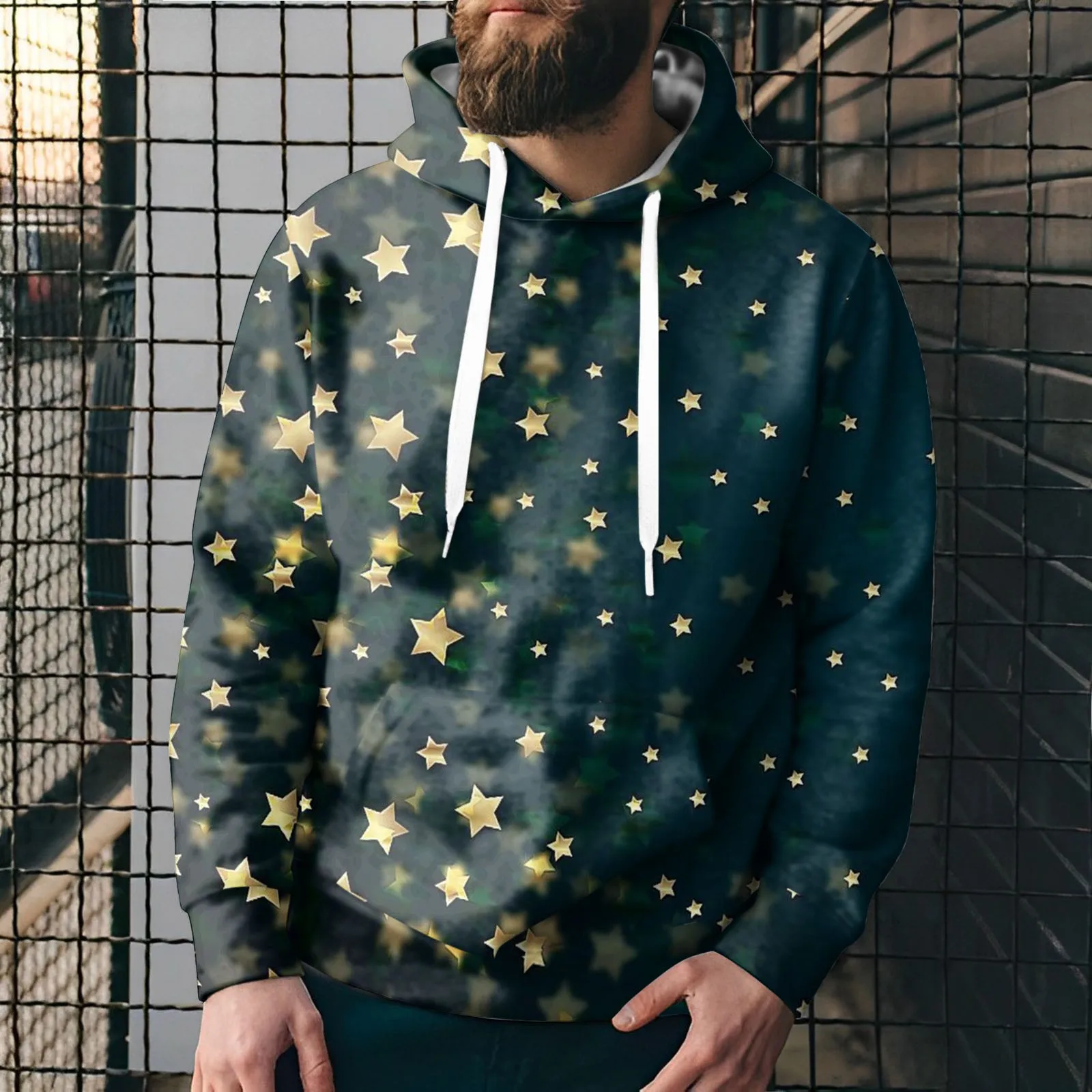 

Мужские уличные тапочки из пены с эффектом памяти, осень и зима, для отдыха, путешествий, спорта, Рождественский принт, приталенный силуэт, Д...