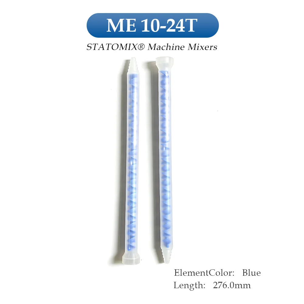 Сопло статического смесителя Sulzer Mixpac ME 10-24T для дозирования и смешивания, синее, для аппликатора, одноразовая смесительная трубка (art.: 3920d97aa85af) - 3920d97aa85af