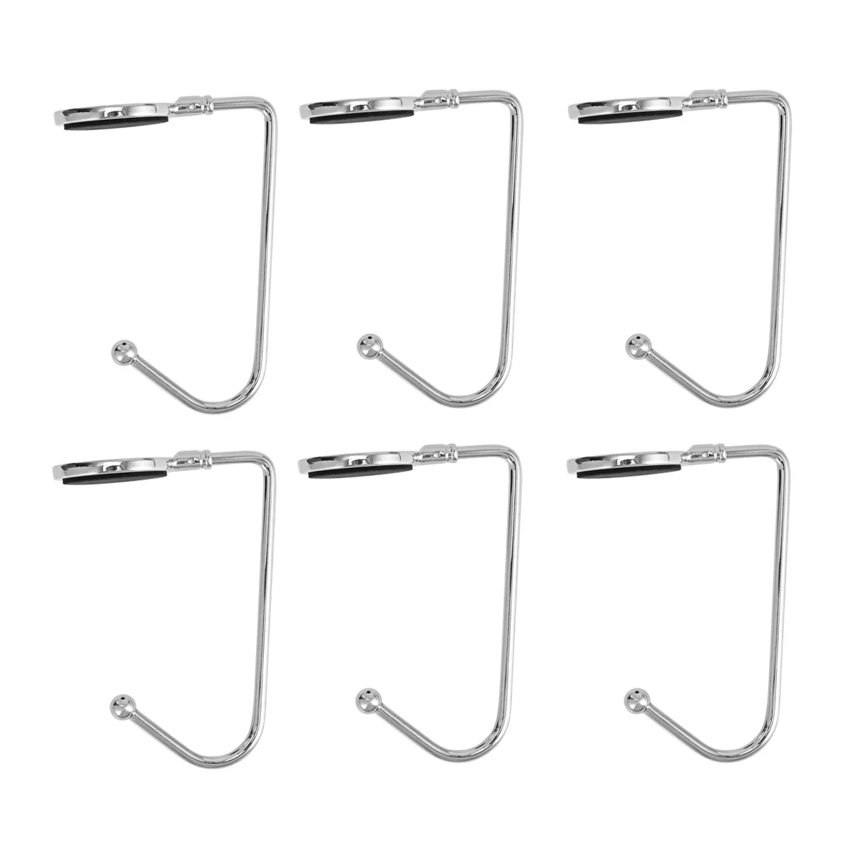 

6PCS Purse Hooks for Table Purse Hook Hanger Round Metal Purse Hanger Christmas Stocking Handbag Holder for Table Home Storage