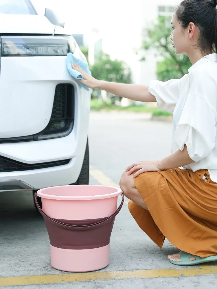 4 6-16.8 л портативное складное ведро для туризма наружное чистое рыбалки