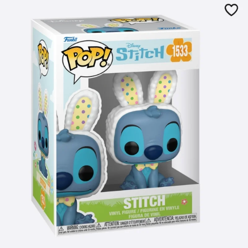 Funko Pop Stitch Пасхальный кролик Ангел Фигурка Аниме Кукла Модель Мультфильм Милое