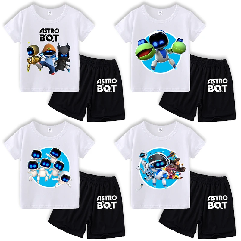 2 шт. футболка Astro Bro брюки костюм для детей летняя рубашка с короткими рукавами и