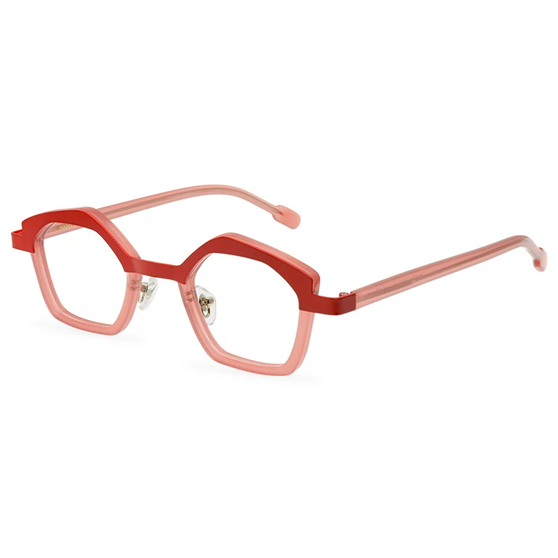 

Personality Hip Hop Candy Color Frame Glasses Unisex Optical Glasses
