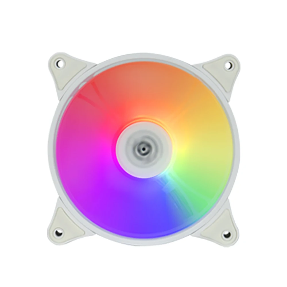 

AR12 White 120mm Cooling Fan RGB 3pin 5v aura sync 12cm pc computer Cooler argb Silent Case Fan with Controller