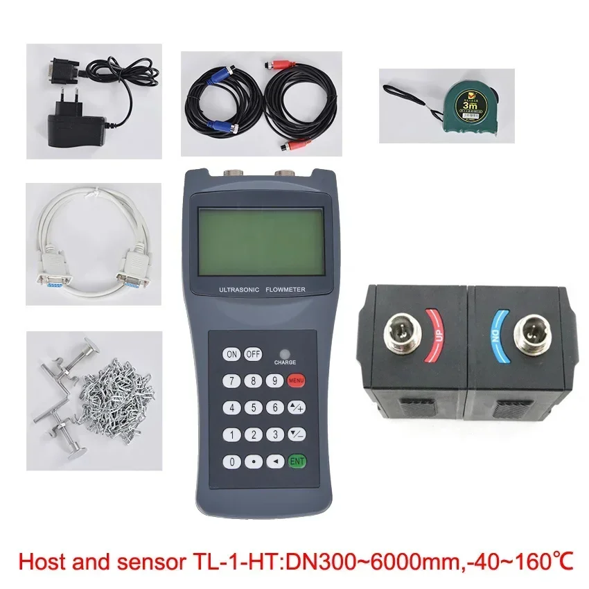 TDS-100H портативный ультразвуковой расходомер с зажимом на датчике M2(DN50-700mm 0 ~ 160 ℃)