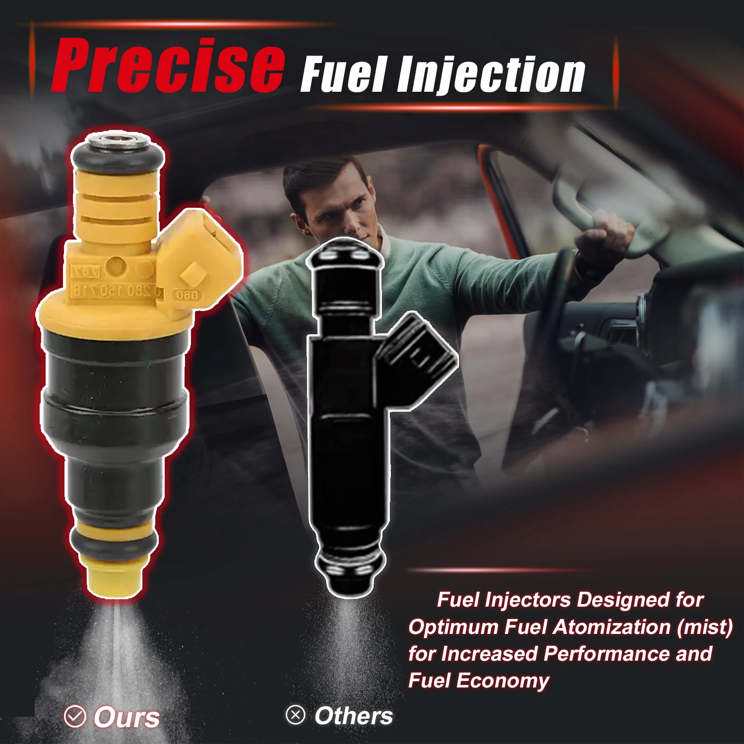 Фото 8шт 0280150718   Топливные форсунки для Ford F150 F250 F350 4,6 л 5,0 л 5,4 л 5,8 л CM5041 FJ713 0280150909   F2TE-A3A 822-11124 №2