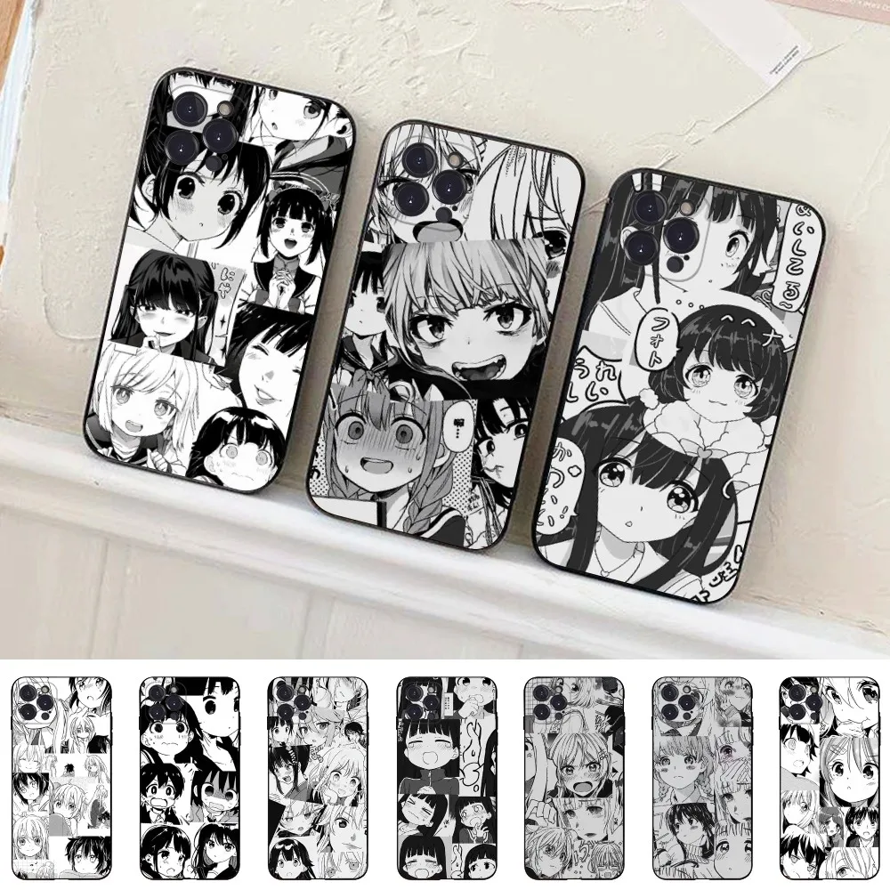 

Kawaii Japan Girls Phone Case Silicone Soft for iphone 15 14 13 12 11 Pro Mini XS MAX 8 7 6 Plus X XS XR Cover