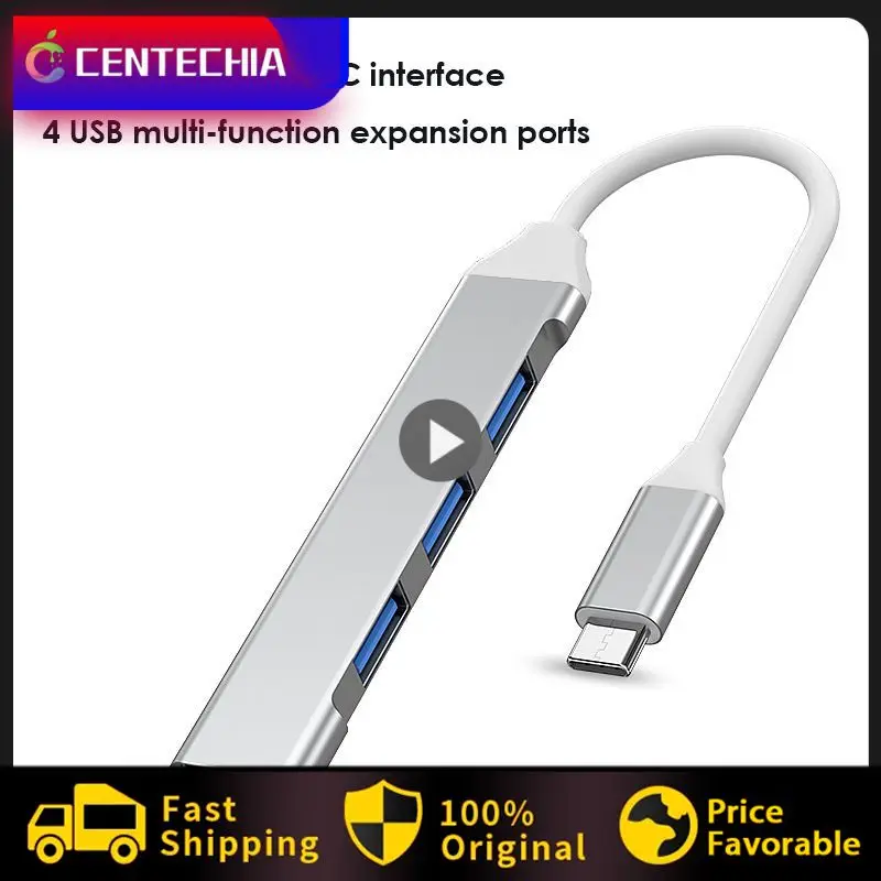 

1~10PCS C HUB USB 3.0 HUB Type C 4 Port Multi Splitter Adapter OTG Macbook HUB 13 15 Air Mi HUAWEI Computer Accessories