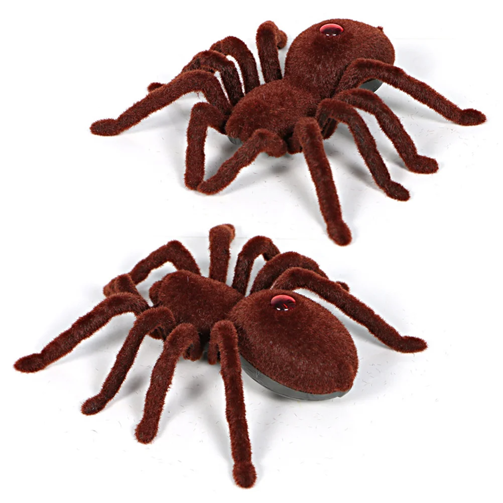 

Spider Robot, Scary Simulation Electric Spider Decoration Props Spider for Party, Haunted House, etc ( Light Brown )