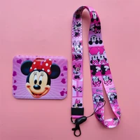 disney minnie horizontal credential holder fashion credit bank card holders for womens nurse accessories