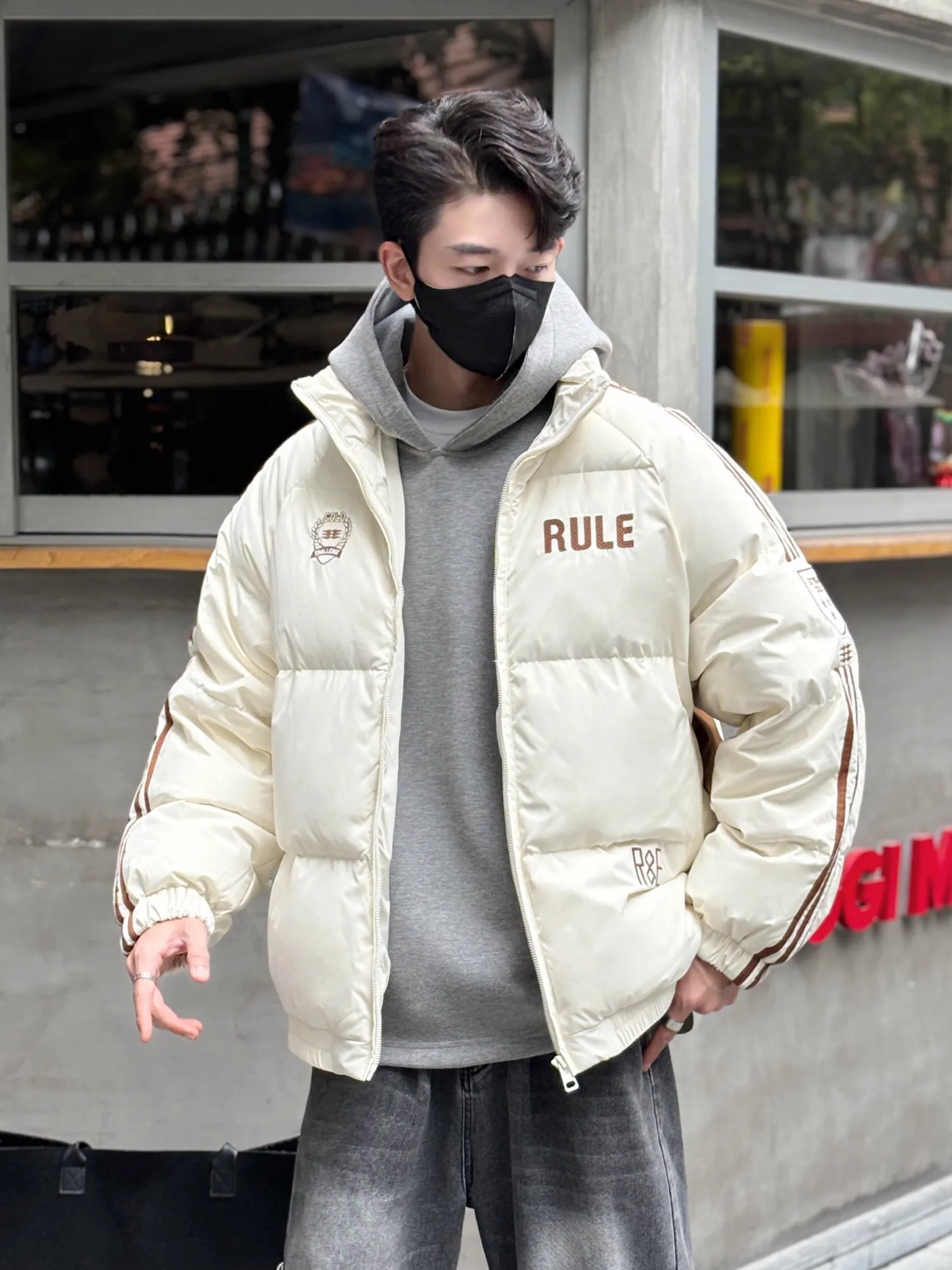 Пуховик верхняя одежда мужская зима 2024 новинка американского свободного