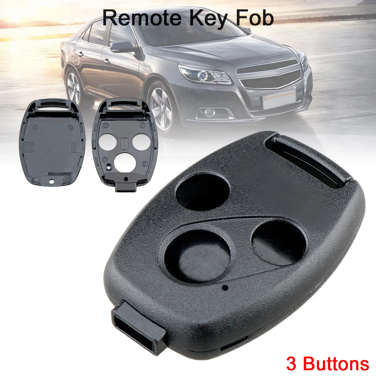 

Чехол для автомобильного ключа с 3 кнопками, подходит для HONDA Accord CRV Pilot Civic 2003 2007 2008 2009 2010 2011 2012 2013