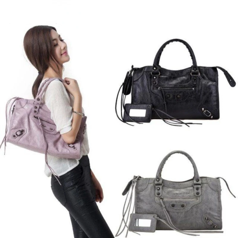 

Chic PU Leather Stylish Crossbody Shoulder Bag Designer Luxury Handbags Women Bags Designer Soft Tassel Motorcycle Bag Ladies